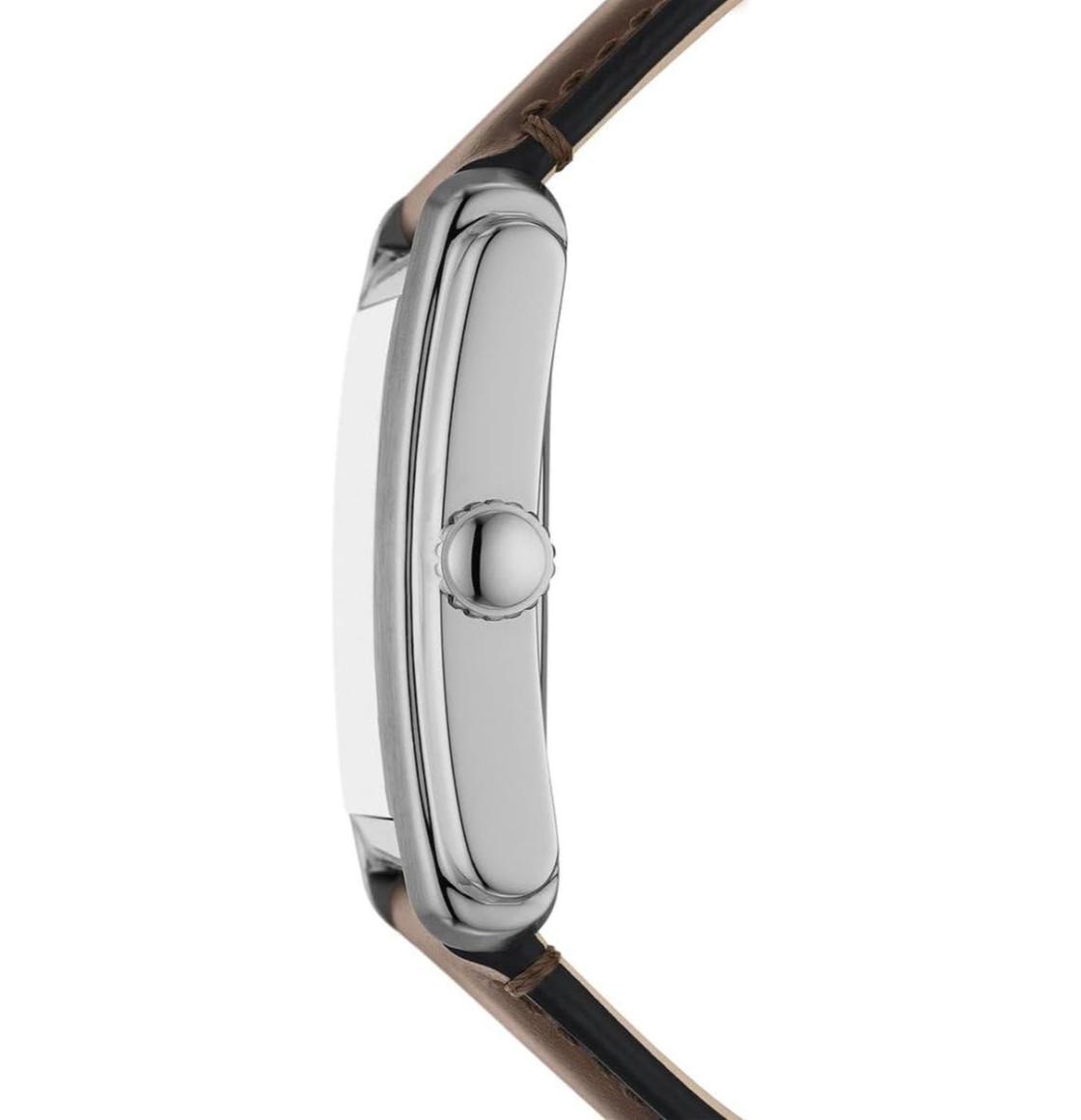 Reloj Fossil Carraway FS6012 con vista lateral del perfil de la caja