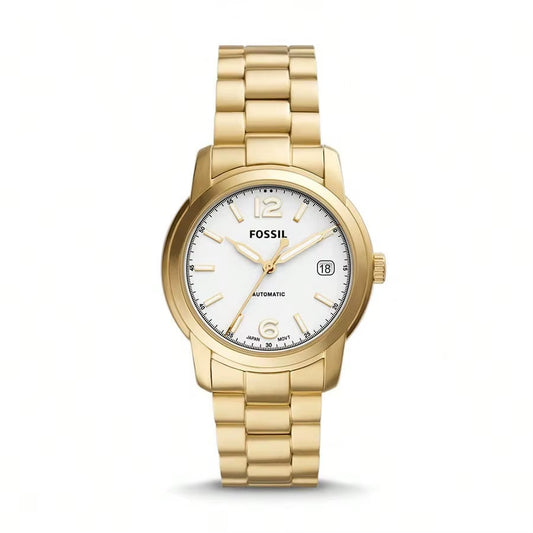 Heritage Womenautomatic Watch ME3226 Golden Stainless Steel Bracelet 38Mm White Dial Daily Clothing Decor Gift for Women