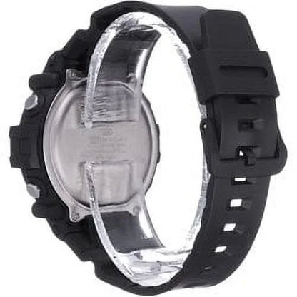 Large LCD Digital Wristwatch Adult Mens Black