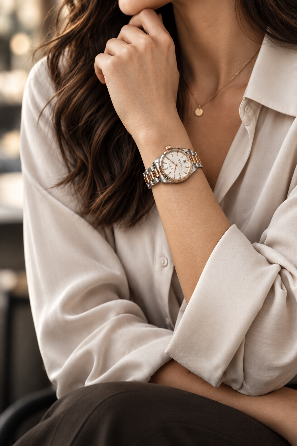 Coral Casio G-Shock women's digital watch worn on a wrist