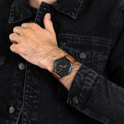 Fossil The Minimalist FS5305 – Men’s Quartz Watch with Black Dial