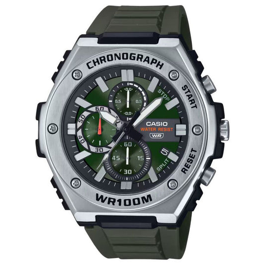 Casio MWA-300H-3A – Men’s Quartz Chronograph Watch with Green Dial