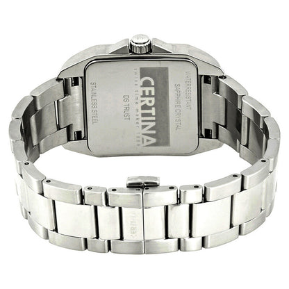 Certina DS Trust watch caseback and deployment clasp in stainless steel