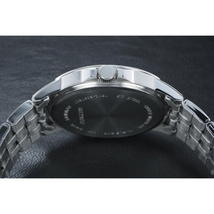 Citizen BF2011-51E side profile with stainless steel case, crown and stainless steel bracelet.