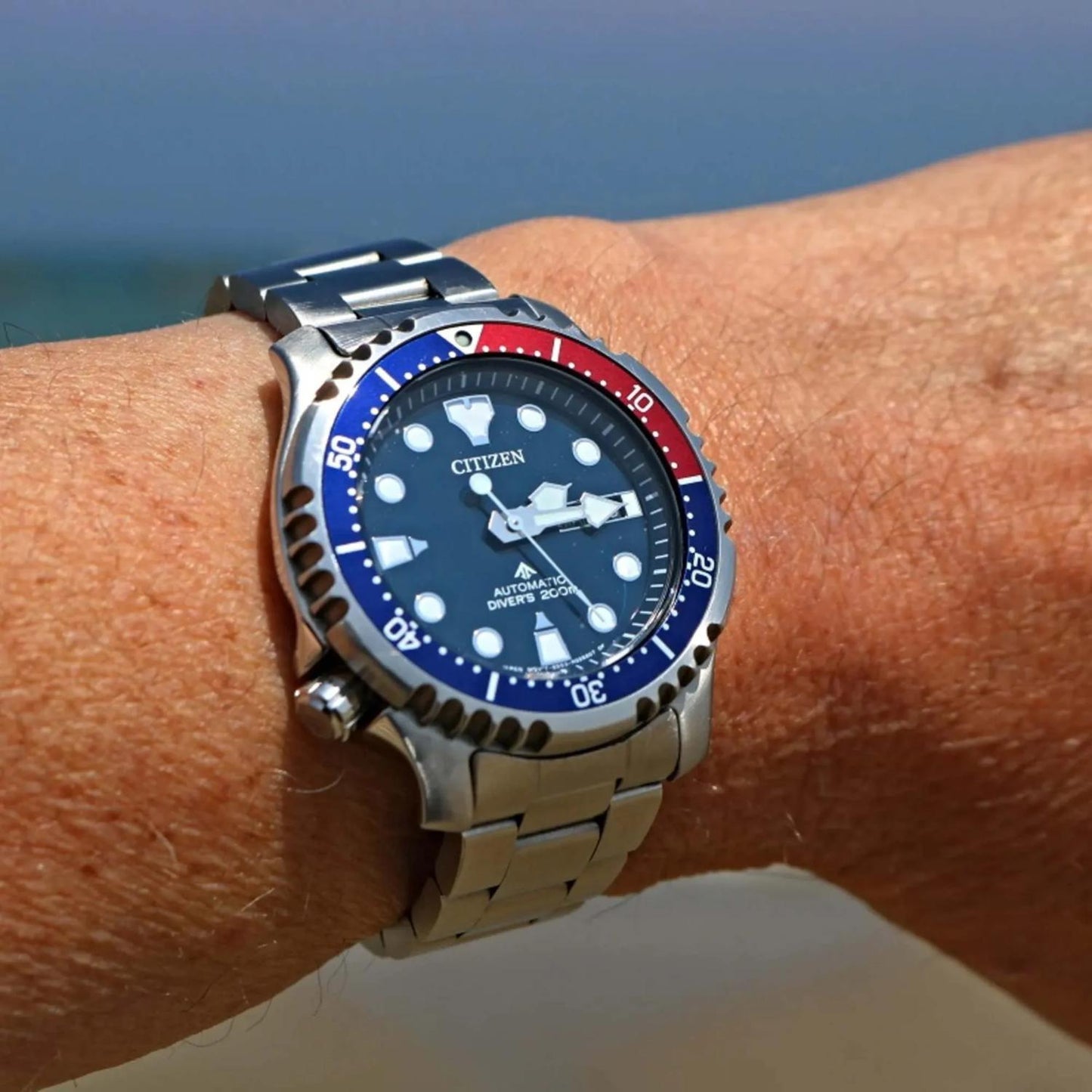 Citizen Promaster Diver NY0086-83L – Automatic Dive Watch with Blue Dial and Pepsi Bezel