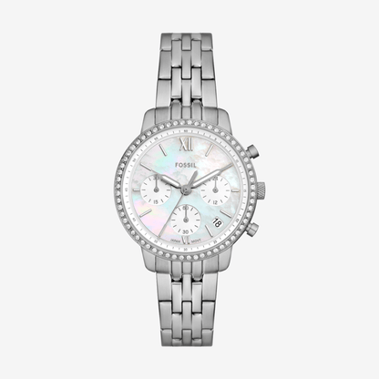 Reloj Fossil Neutra Cronógrafo – Mujer Acero Plata