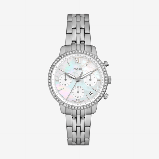 Reloj Fossil Neutra Cronógrafo – Mujer Acero Plata