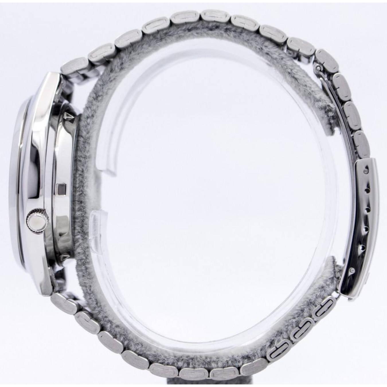 Reloj automático Seiko 5 SNXS79K1 con caja de acero inoxidable, corona a las 4 y brazalete de eslabones múltiples.