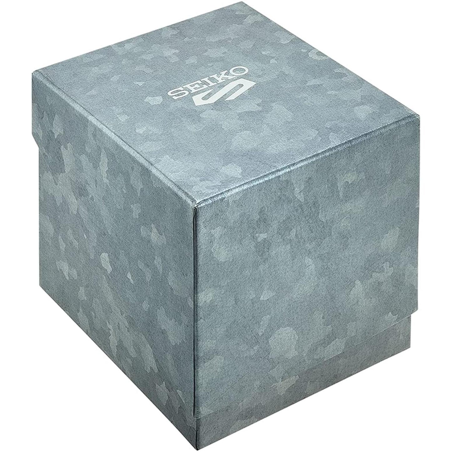 Seiko branded watch box with grey textured finish used for packaging and presentation of watches