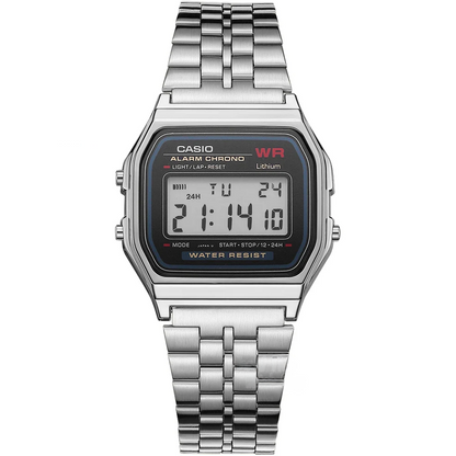 Casio A159WA-N1D – Reloj Digital Retro Unisex con Cronómetro y Luz